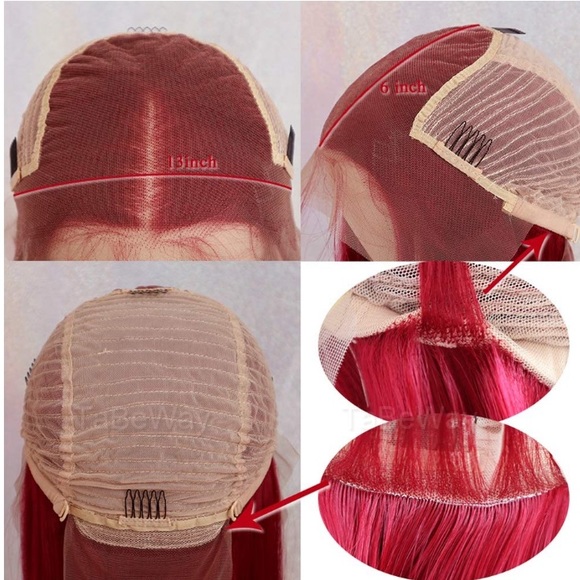 24” CHERRY 🍒 RED LACE FRONT WIG*NEW*